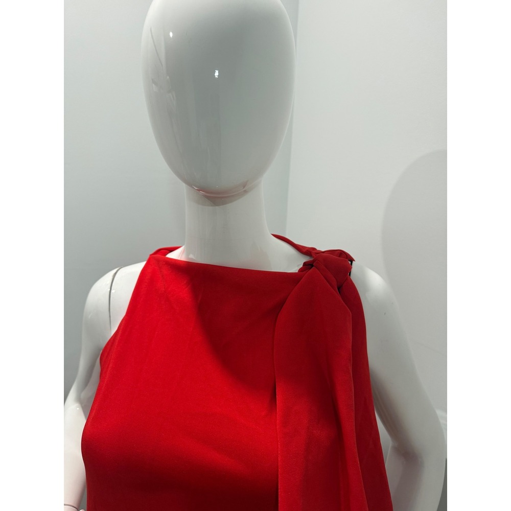 Commense Beloved Knotted Sleeveless Long Dress Red size M - Picture 8 of 11